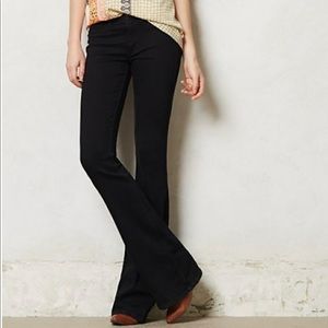 MiH Marrakesh Mid Rise Kick Flare Black Jeans